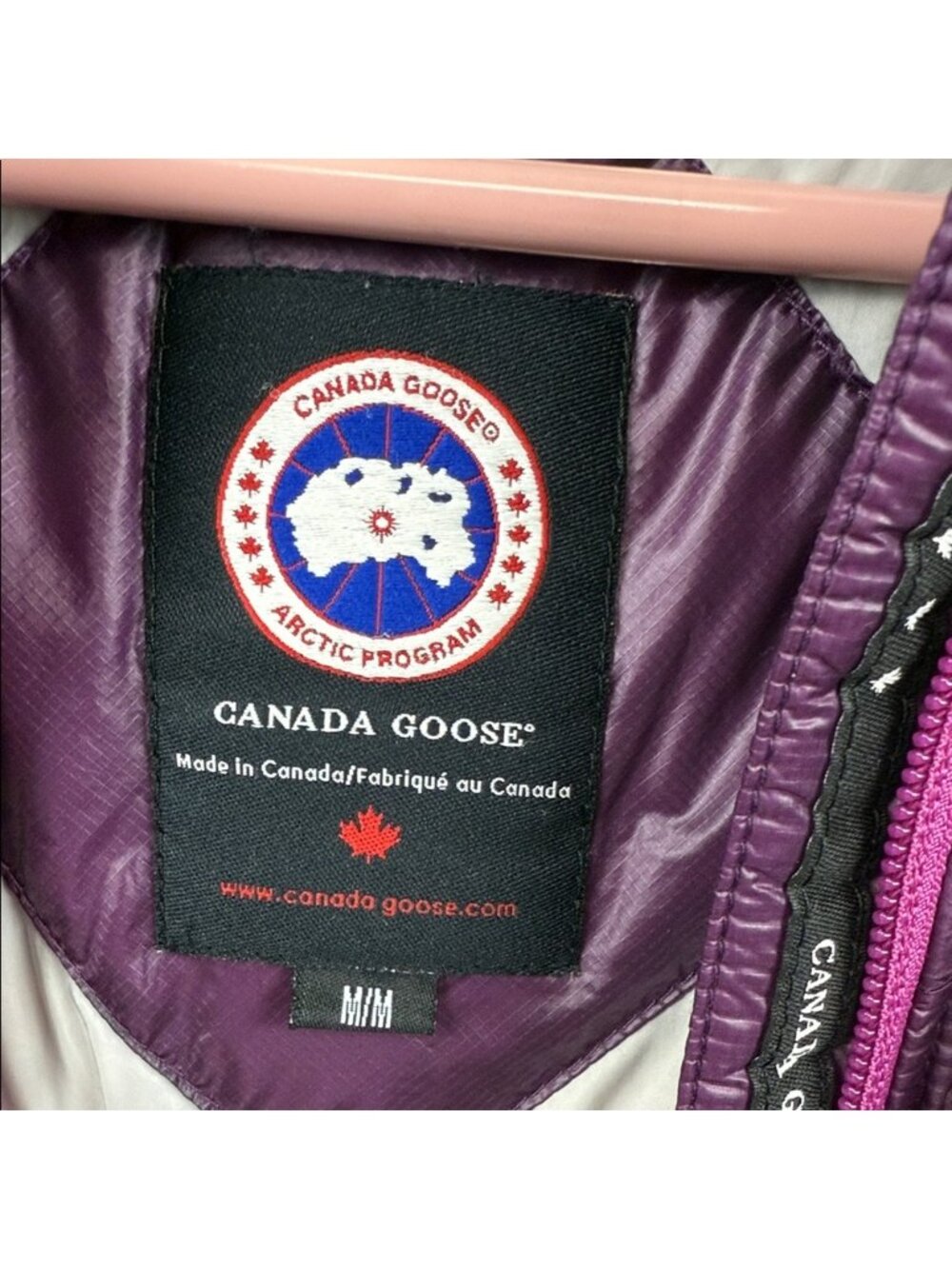 CANADA GOOSE 2011-2014 HyBridge Lite Hoody Women's Purple Hooded Jacket med - Picture 8 of 16